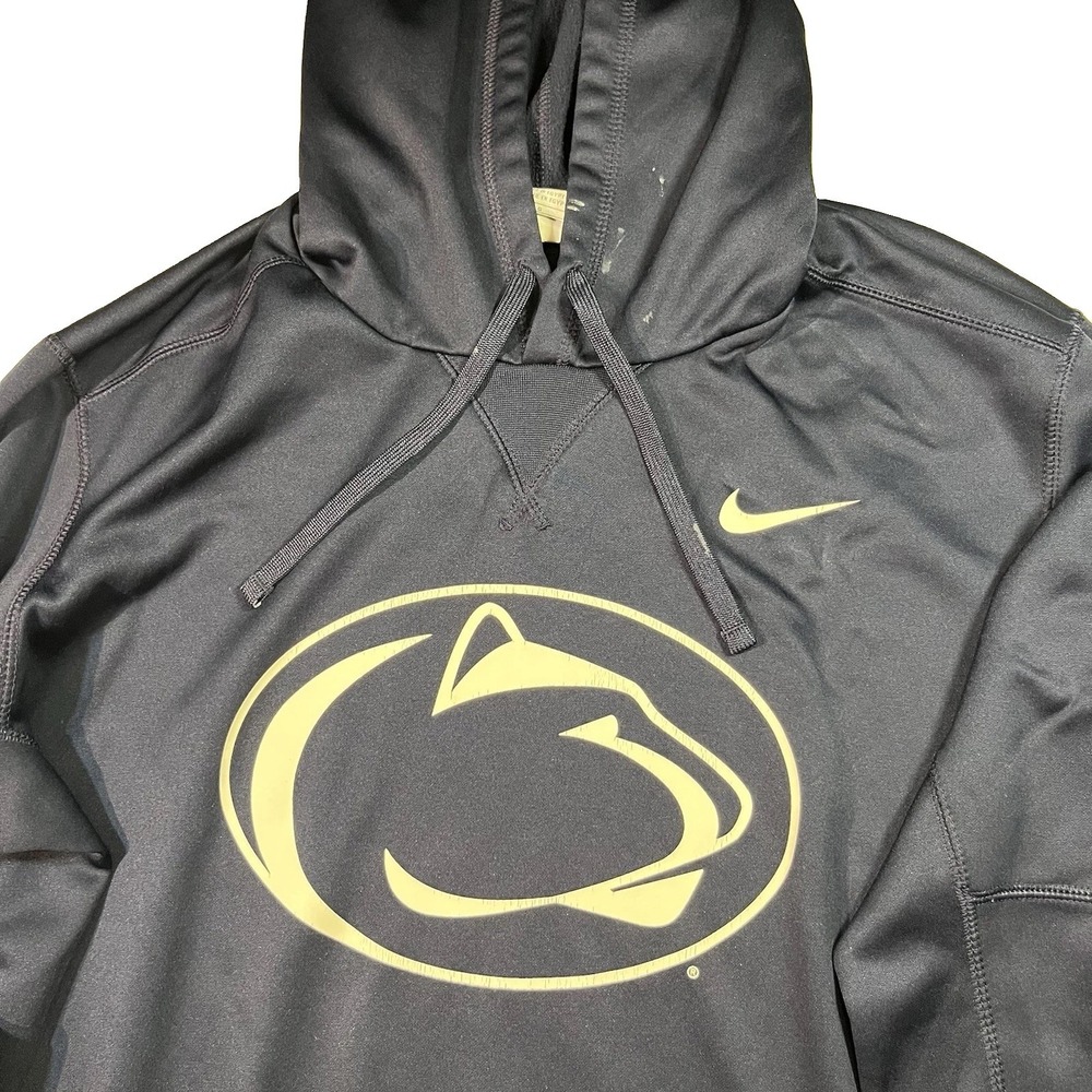 Nike Penn State Nittany Lions Hoodie Mens Large Blue Pullover Therma Fit